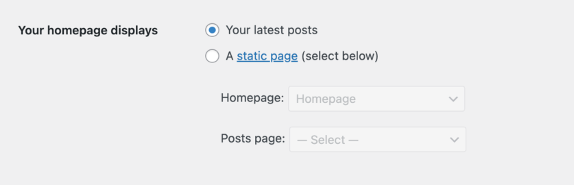 homepagesettings1 WordPress SEO 终极指南:做好这28个常规步骤