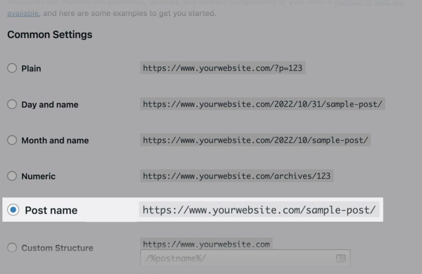 wordpresspermalinksettings WordPress SEO 终极指南:做好这28个常规步骤